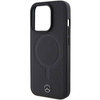 Etui Mercedes Smooth Leather MagSafe do iPhone 15 Pro - czarne