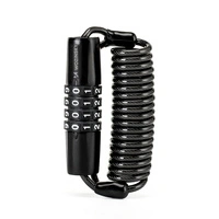 Wozinsky WBN-01R bicycle lock for a bicycle helmet, waterproof, 4-digit combination - black