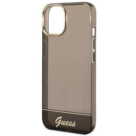 Original Case IPHONE 14 PLUS Guess Hardcase Translucent black