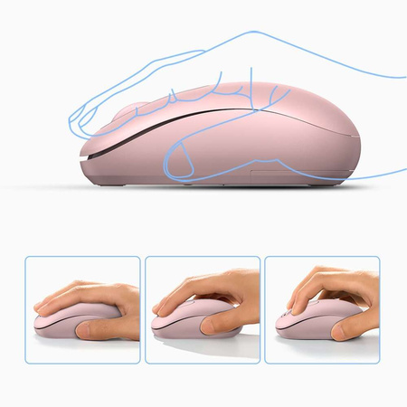 Ugreen MU105 2.4GHz USB wireless mouse - pink
