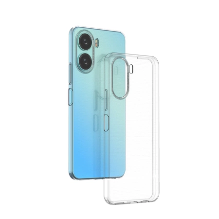 Ultra Clear 0,5 mm Hülle für Vivo Y16 / Vivo Y02s dünne Abdeckung transparent