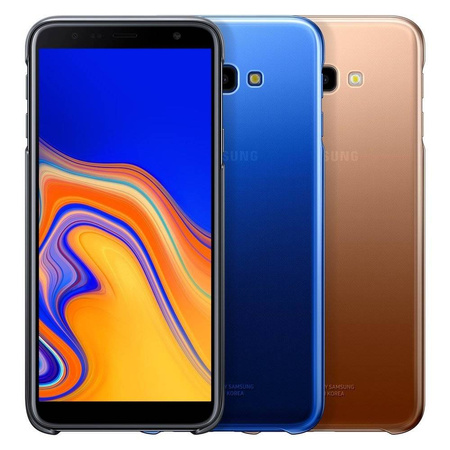 Samsung Gradation Cover etui sztywny pokrowiec z gradientem Samsung Galaxy J4 Plus 2018 niebieski (EF-AJ415CLEGWW)