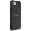 Guess 4G Circle Classic Logo MagSafe case for iPhone 16e - black