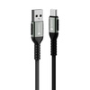 Kabel USB A do USB C Forcell F-Energy QC4.0 3A 66W Cafule 0,25 m C256 czarny