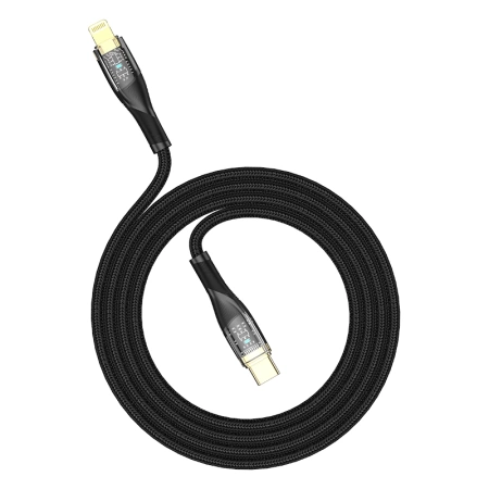 JELLICO cable B20 USB-C - Lightning PD 30W 1M Black