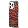 Etui IPHONE 13 PRO Guess Hardcase Leopard (GUHCP13LHSLEOR) czerwone