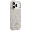 Etui Guess 4G Strass Logo & Big Strap Metal Buttons MagSafe na iPhone 17 Pro - różowe