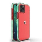 Spring Case pokrowiec żelowe etui z kolorową ramką do iPhone 12 mini miętowy