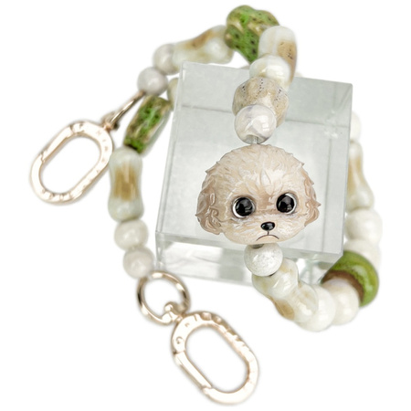 Zawieszka na torebkę handstrap Nimmy New Big Eye Cute Pets 2.0 brązowy