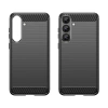 Etui silikonowe Carbon Case do Samsung Galaxy S25+ - czarne