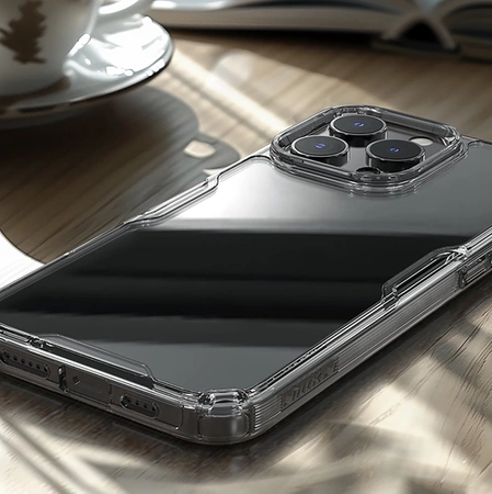 Nillkin Nature Pro Hülle für iPhone 16 Pro – transparent und weiß