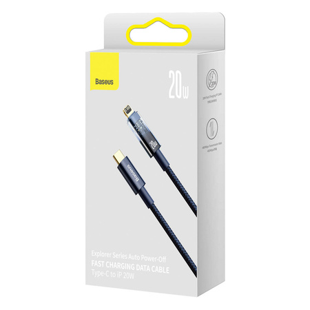 Baseus Explorer Series Kabel USB Typ C - Lightning 20W 1m blau (CATS000003)