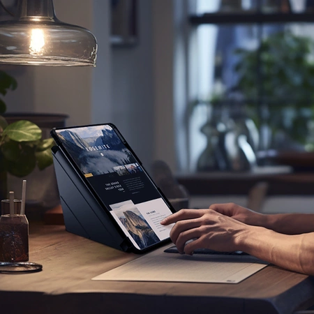 Nillkin Bumper Ledertasche Pro für iPad Air 13&quot; (2024) - Schwarz