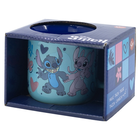 Disney Stitch - Kubek ceramiczny w pudełku prezentowym z kolekcji Stitch & Angel 355 ml