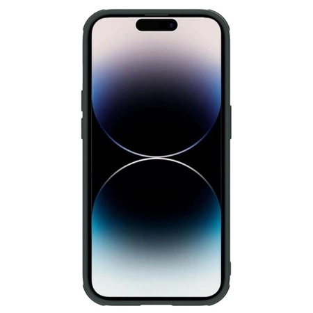 Nillkin Textured S Case etui iPhone 14 Pro pancerny pokrowiec z osłoną na aparat zielony
