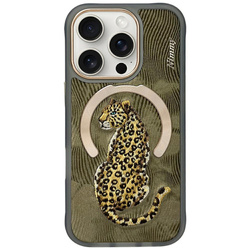 Etui Nimmy Magnetic Fantasy Animal MagSafe do iPhone 16 Pro złoty