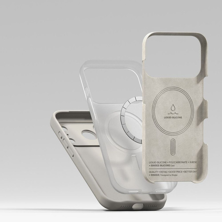 RINGKE SILICONE MAGNETIC MAGSAFE IPHONE 17 PRO STONE