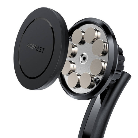 Acefast magnetyczny samochodowy uchwyt do telefonu na kokpit i kratkę wentylacji czarny (D7 black)