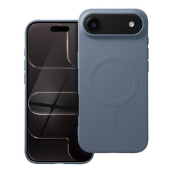 Futerał SILICONE MAG COVER (big hole) kompatybilny z MagSafe do IPHONE 17 Air jasny niebieski