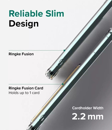 Ringke Fusion Card Case für Samsung Galaxy S22+ (S22 Plus) Card Wallet Documents Transparent (FCD593R52)