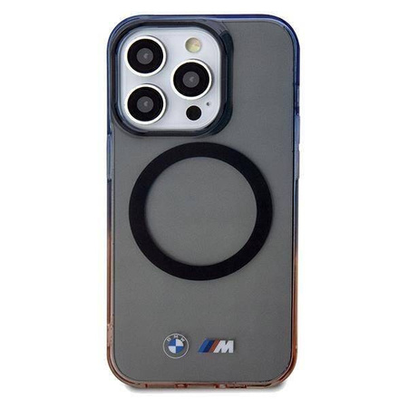 BMW Gradient Bumper MagSafe Hülle für iPhone 15 Pro Max – grau