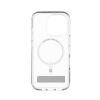 ZAGG Crystal Palace Snap Kickstand MagSafe Case with Stand for iPhone 16 Pro - Clear