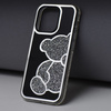 Futerał TEDDY BEAR do IPHONE 15 srebrny