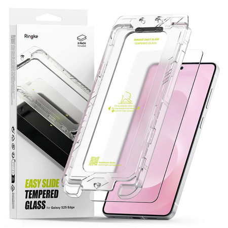 SZKŁO HARTOWANE RINGKE EASY SLIDE 2-PACK GALAXY S25 EDGE CLEAR