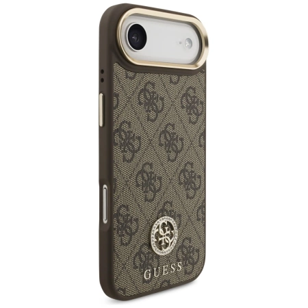 Guess 4G Strass Logo MagSafe Case for iPhone Air - Brown