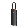 Baseus Lite Series multifunctional HUB USB Type C - 2 x USB 3.0 / USB Type C PD / HDMI 1,4 / SD / TF black (WKQX050101)