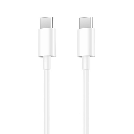 KABEL USB TYP-C DO TYP-C PD USB-C 3,6A DENMEN BIAŁY 2M D65 100W