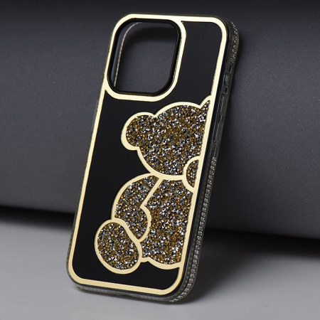 Futerał TEDDY BEAR do IPHONE 13 PRO złoty