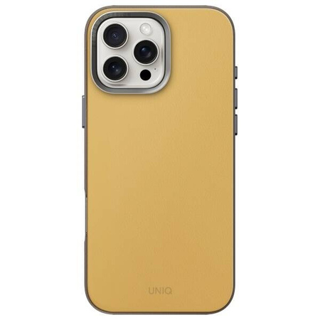 Schutzhülle IPHONE 16 PRO MAX UNIQ Lyden DS Magclick Charging gelbgrau