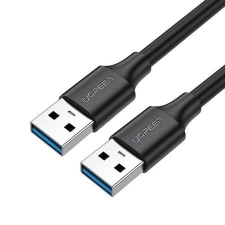 Ugreen kabel przewód USB 2.0 (męski) - USB 2.0 (męski) 0,25 m czarny (US128 10307)