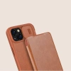 Nillkin Qin Leather Pro Case iPhone 14 Plus Camera Cover Holster Cover Flip Case Brown