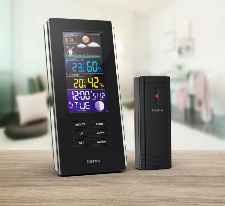 Hama Color Edge Wetterstation – Schwarz