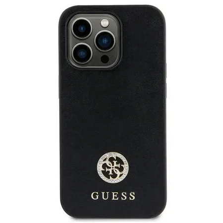 Original Case IPHONE 11 Guess 4G Strass Metal Logo (GUHCN61PS4DGPK) black