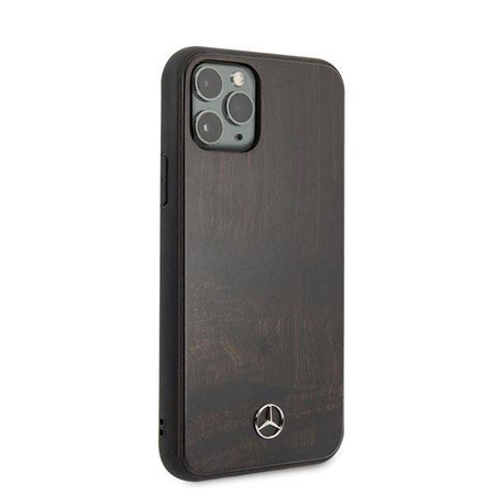 Mercedes MEHCN58VWOBR iPhone 11 Pro hard case brązowy/brown Wood Line Rosewood