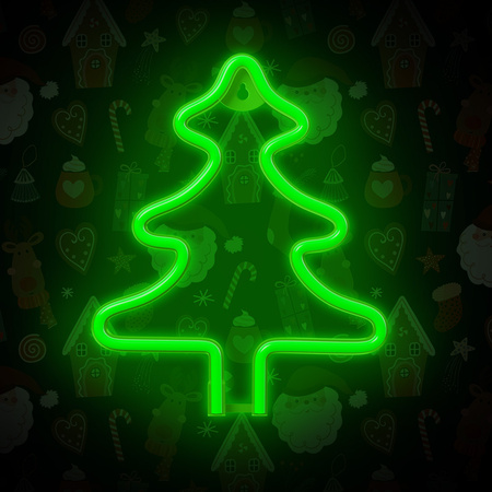 Neon LED CHRISTMAS CHOINKA zielona FLNE16 Forever Light