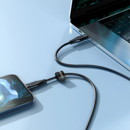 Acefast C3-01 Lightning – USB-C PD-Kabel 30 W 3 A 480 Mbit/s 1,2 m – Weiß