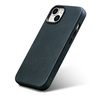 iCarer Oil Wax Premium Leather Case iPhone 14 Magnetic Leather Case with MagSafe dark blue (WMI14220701-BU)