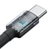 Kabel Baseus Cafule USB-C / USB-C 100W 2 m - czerwono-czarny i czarno-szary (2 szt.)