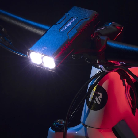 Rockbros 24310002001 bicycle light 850 lm with powerbank function + USB-C - USB-A cable - black