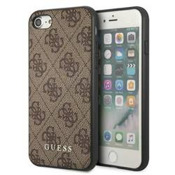 Oryginalne Etui IPHONE SE 2022 / SE 2020 / 7 / 8 Guess Hard Case 4G Metal Gold Logo (GUHCI8G4GFBR) brązowe