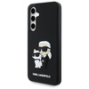 Etui Karl Lagerfeld 3D Rubber Karl&Choupette na Samsung Galaxy S24 FE - czarne