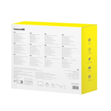 Jump starter Baseus Super Energy BS-CH013 4in1 600A with flashlight / 6000mAh power bank / compressor - black