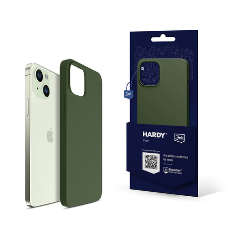 Etui 3mk Hardy Silicone MagCase na iPhone 15 - zielone