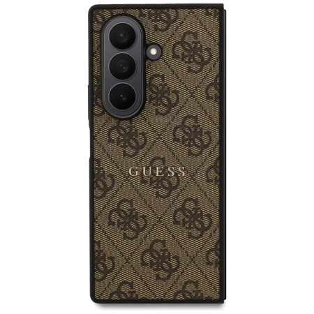 Etui Guess 4G Classic MagSafe na Samsung Galaxy Z Fold7 - brązowe