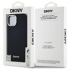Original Handyhülle IPHONE 15 DKNY Hardcase Plain Logo MagSafe (DKHMP15SPSCMCLK) schwarz