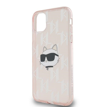 Karl Lagerfeld KLHCN61HKLPCHP iPhone 11 / Xr 6.1" różowy/pink hardcase IML Choupette Head & Monogram